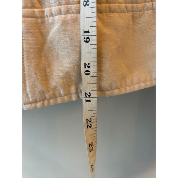 Ann Taylor Linen Moto Jacket Dusty Pink sz S girly rock - Picture 9 of 11